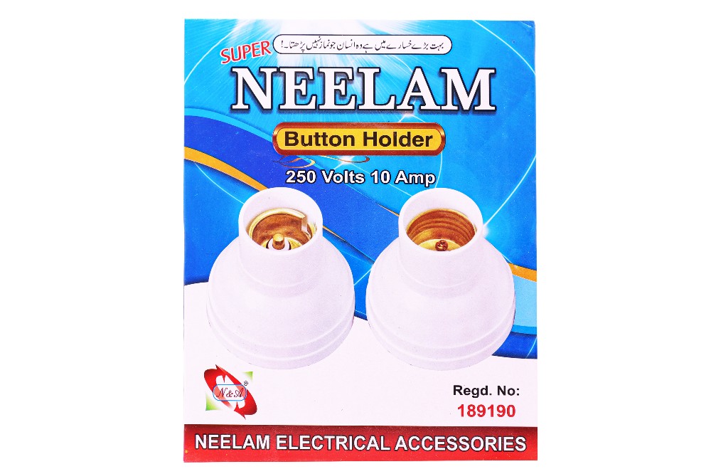Button Holder 250 Volts 10 Amp