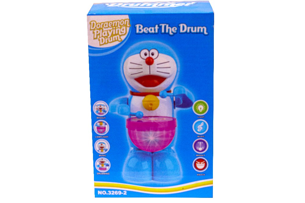BEAT THE DRUM,DORAEMON PLAYING DRUM CATE, ITEM NO 3269-2