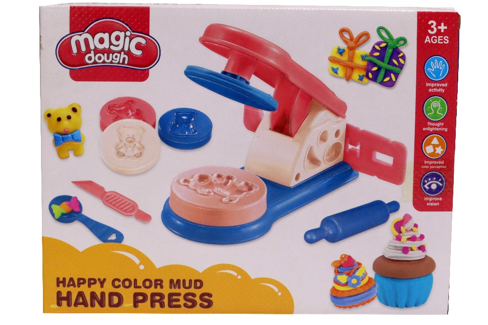Color mud hand press