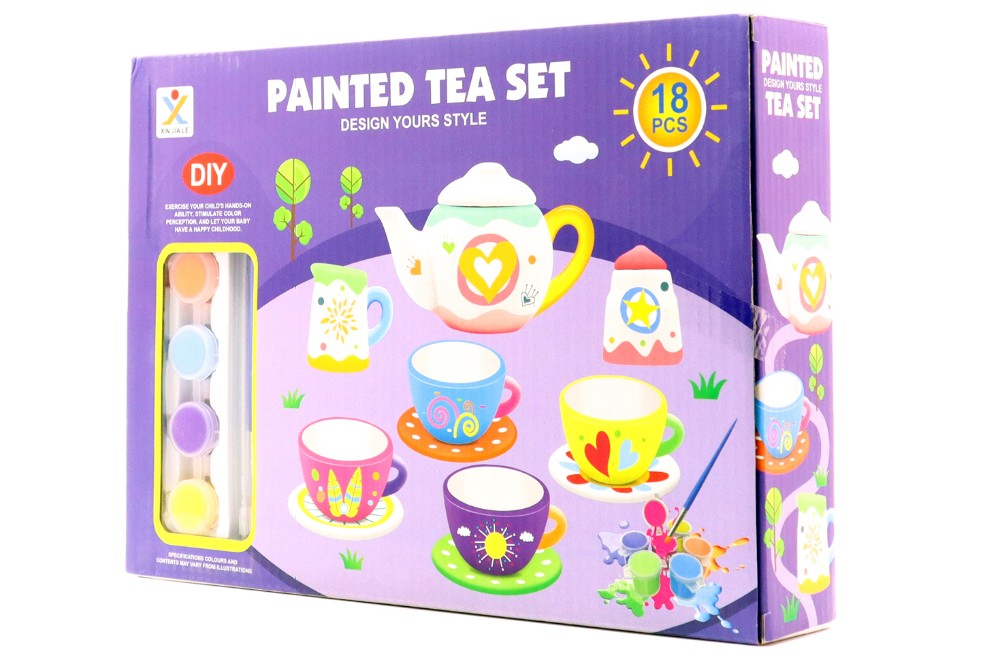 Painted Tea Set