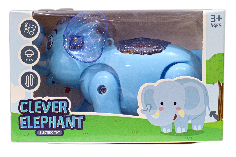 CLEVER ELEPHANT ELECTRIC TOY (Songs/Lights/Walking Functions