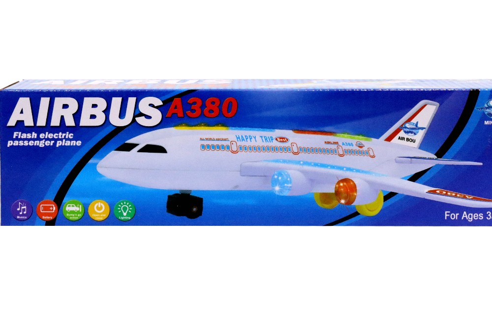 Airbus A380 flash electric passenger plane