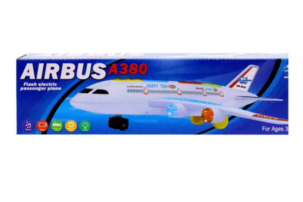 Airbus A380 flash electric passenger plane