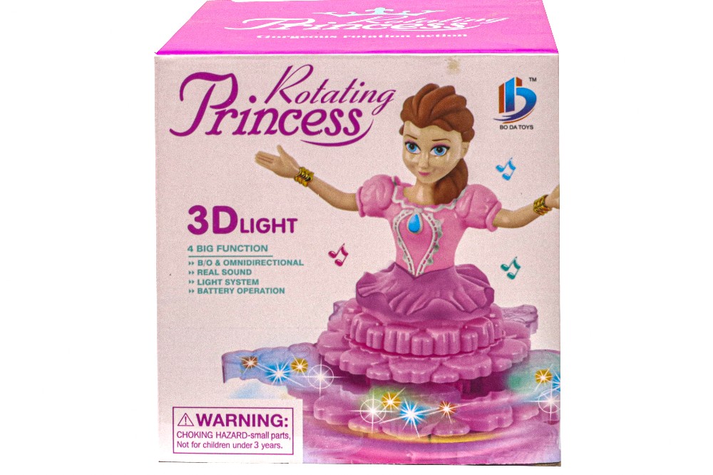 ROTATING PRINCESS WITH 3D LIGHT, ITEM NO 8899-31