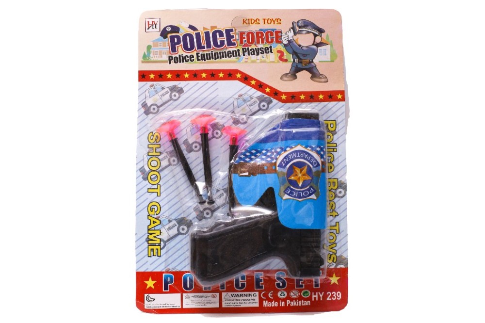 Police equipment playset for kids