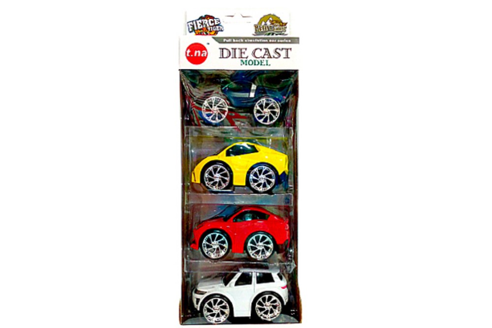 Die Cast Model Car Set 4pcs