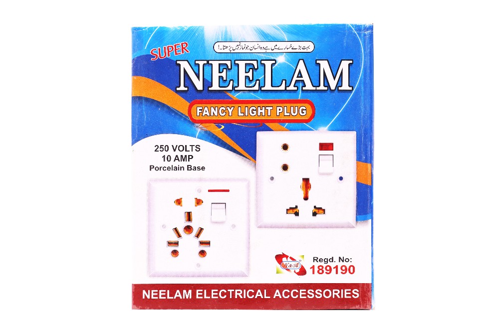 Fancy Light Plug Porcelain Base 250 Volts 10 Amp
