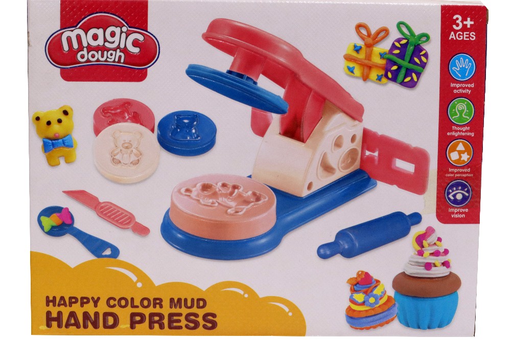 Magic Dough Happy Color Mud with Hand Press for Kids Item No 8059