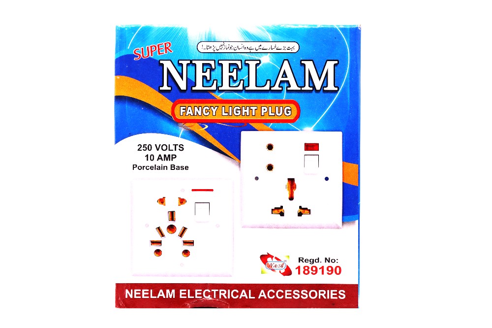 Fancy Light Plug Porcelain Base 250 Volts 10 Amp