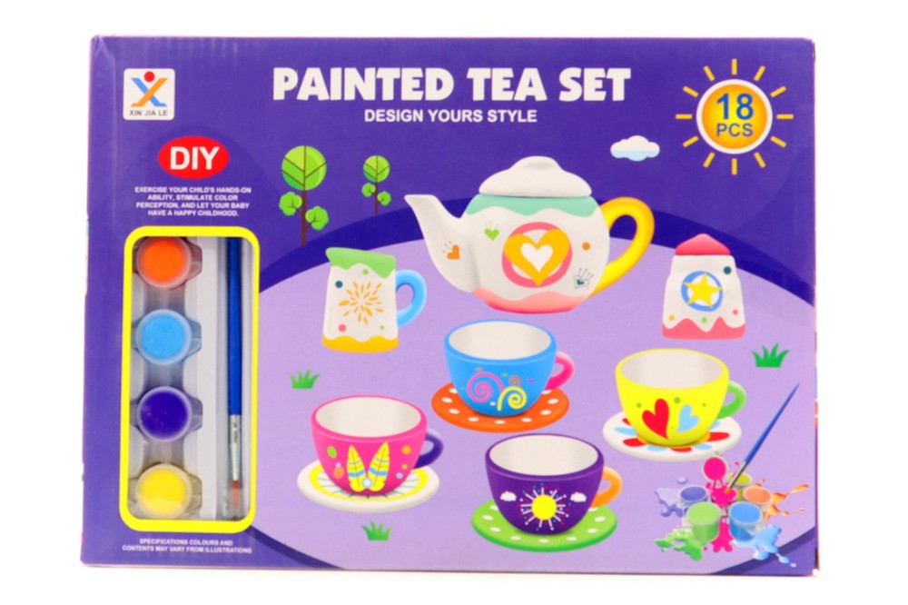 Painted Tea Set
