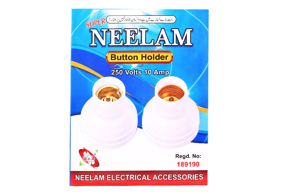 Button Holder 250 Volts 10 Amp