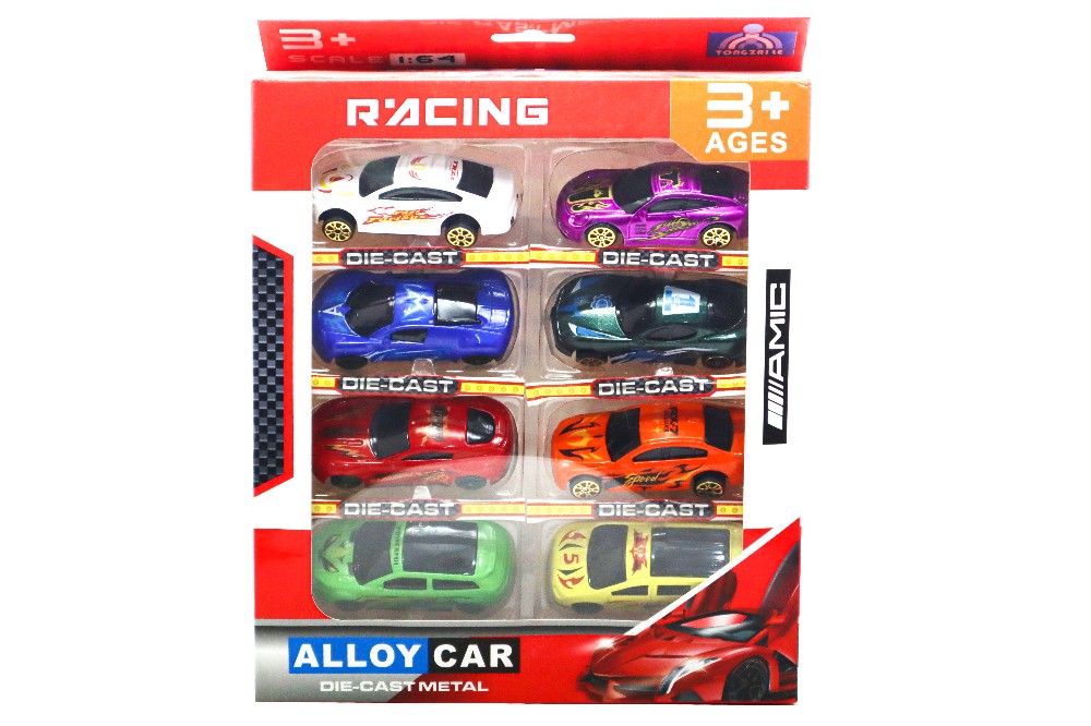 Racing Car 8 PCs Set Die Cast Metal (Alloy Cars)