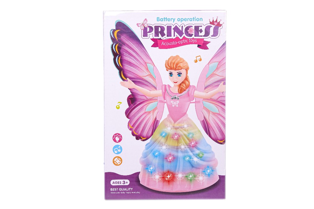 Kids Princess Dolls 3D Light & Music Walking Doll