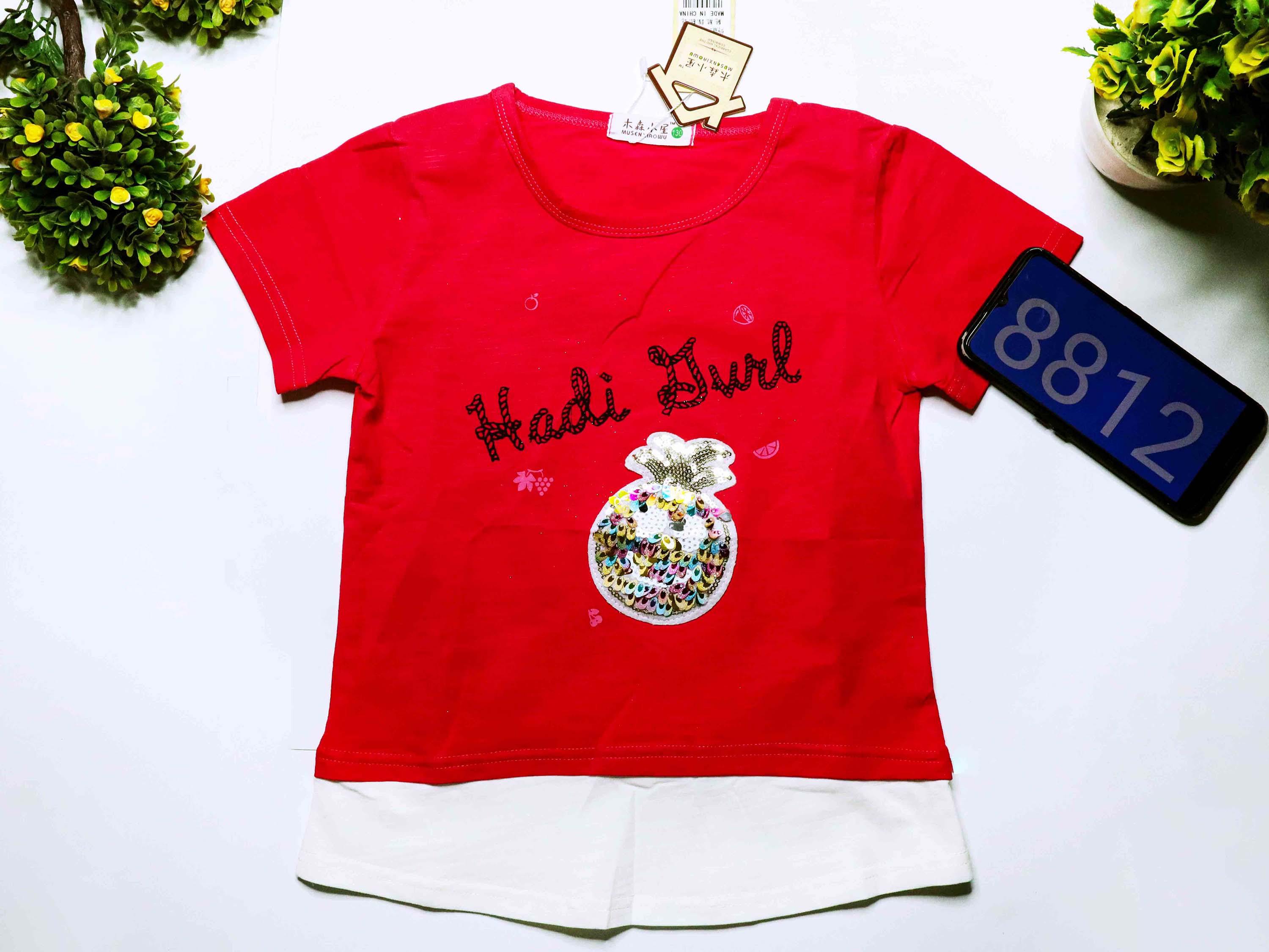 Children's Summer Short Sleeve T-shirt Cotton Round Neck Top For Girls comfortable Baby Tops Kids T Shirt