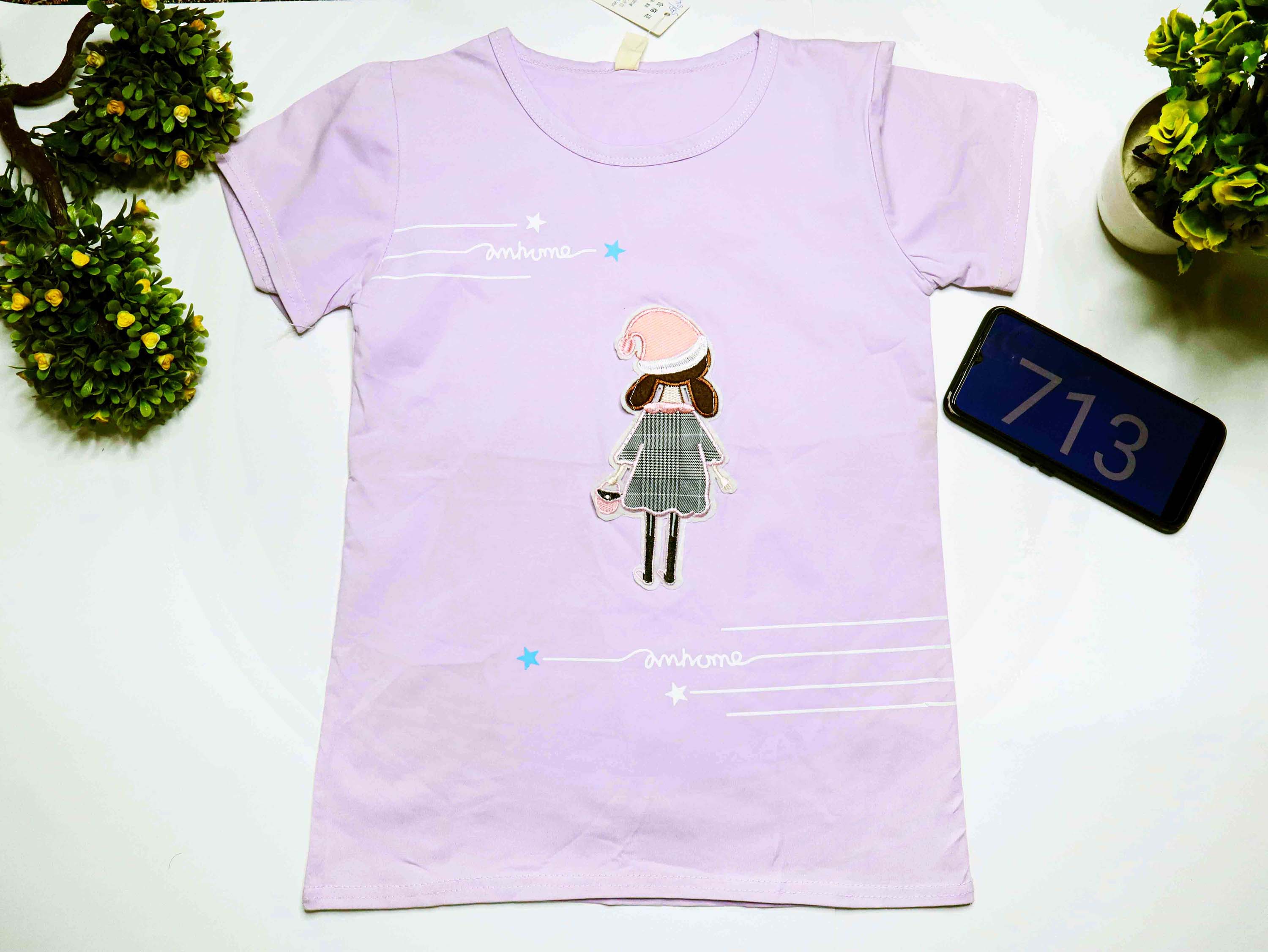 Girl T shirt Clothes Flower Girls Dress with Floral Print Wear Vendor Designers Summer