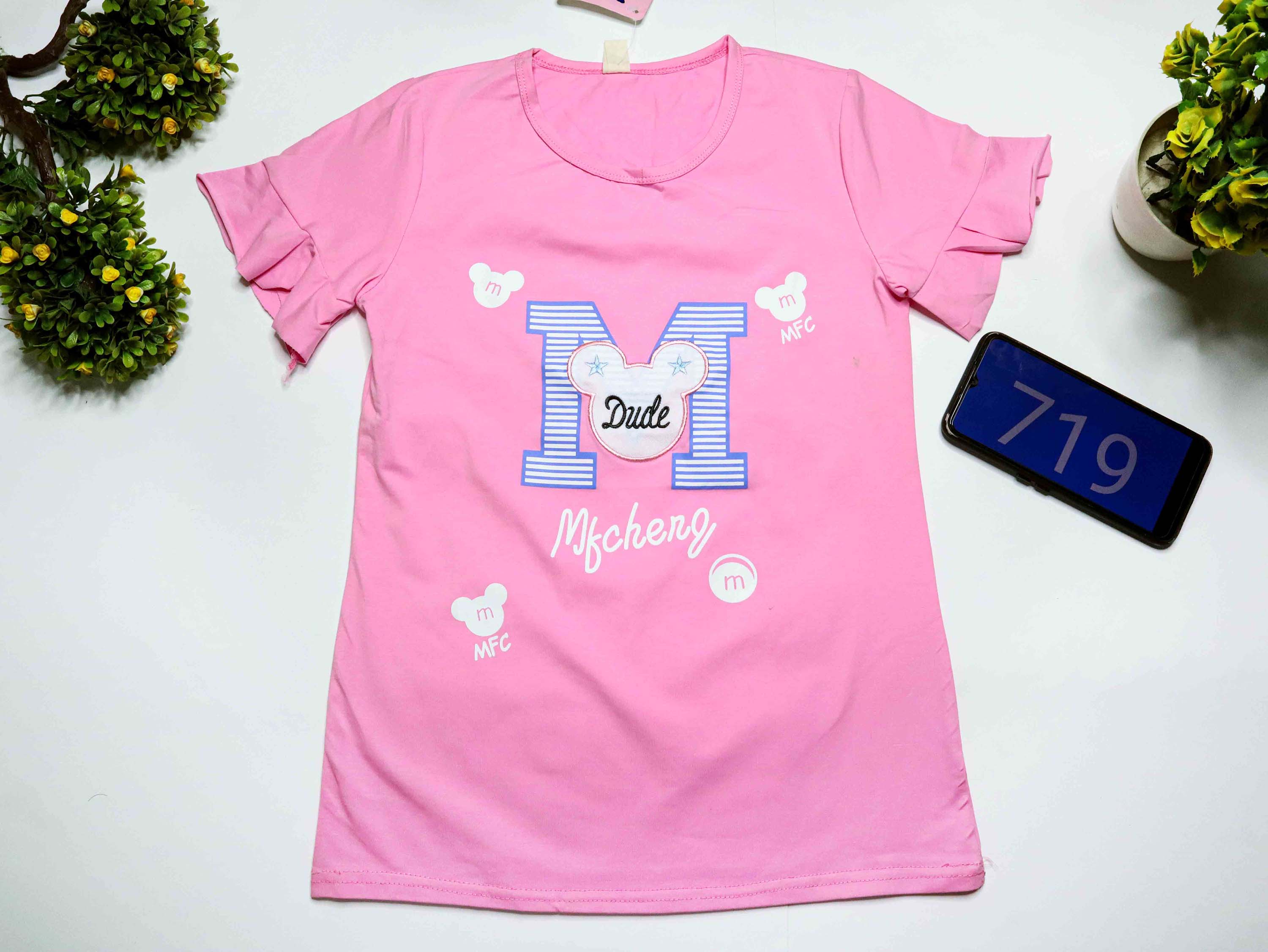 Fancy Pleated Kids Wear Pakistani Floral Flower shirt Girls Dresses For Baby Girls shirt