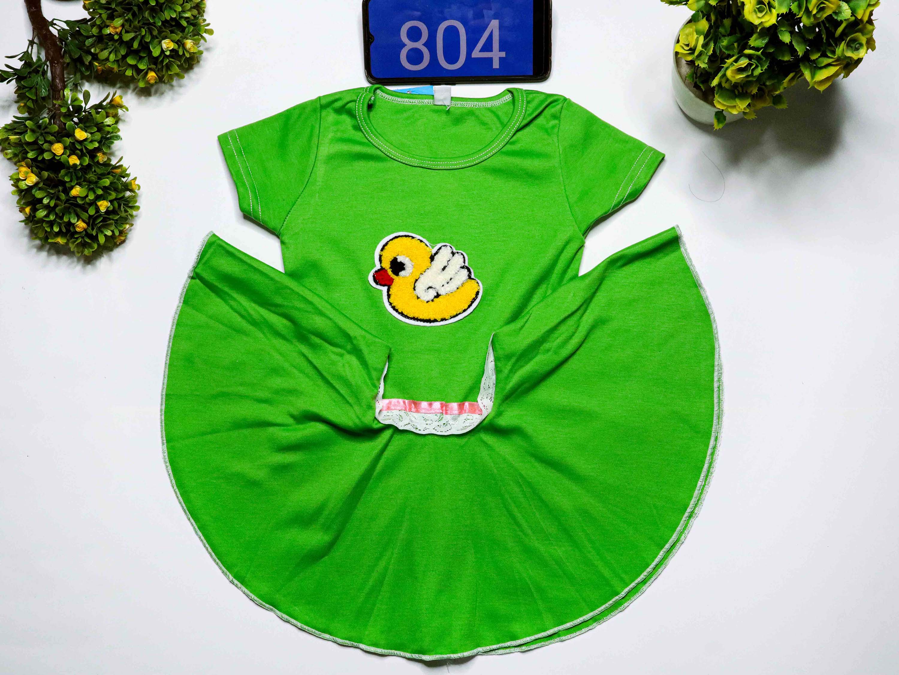 Summer Cute Kids Wear Clothing Little Girls Short sleeved frock Casual Baby Girls frock