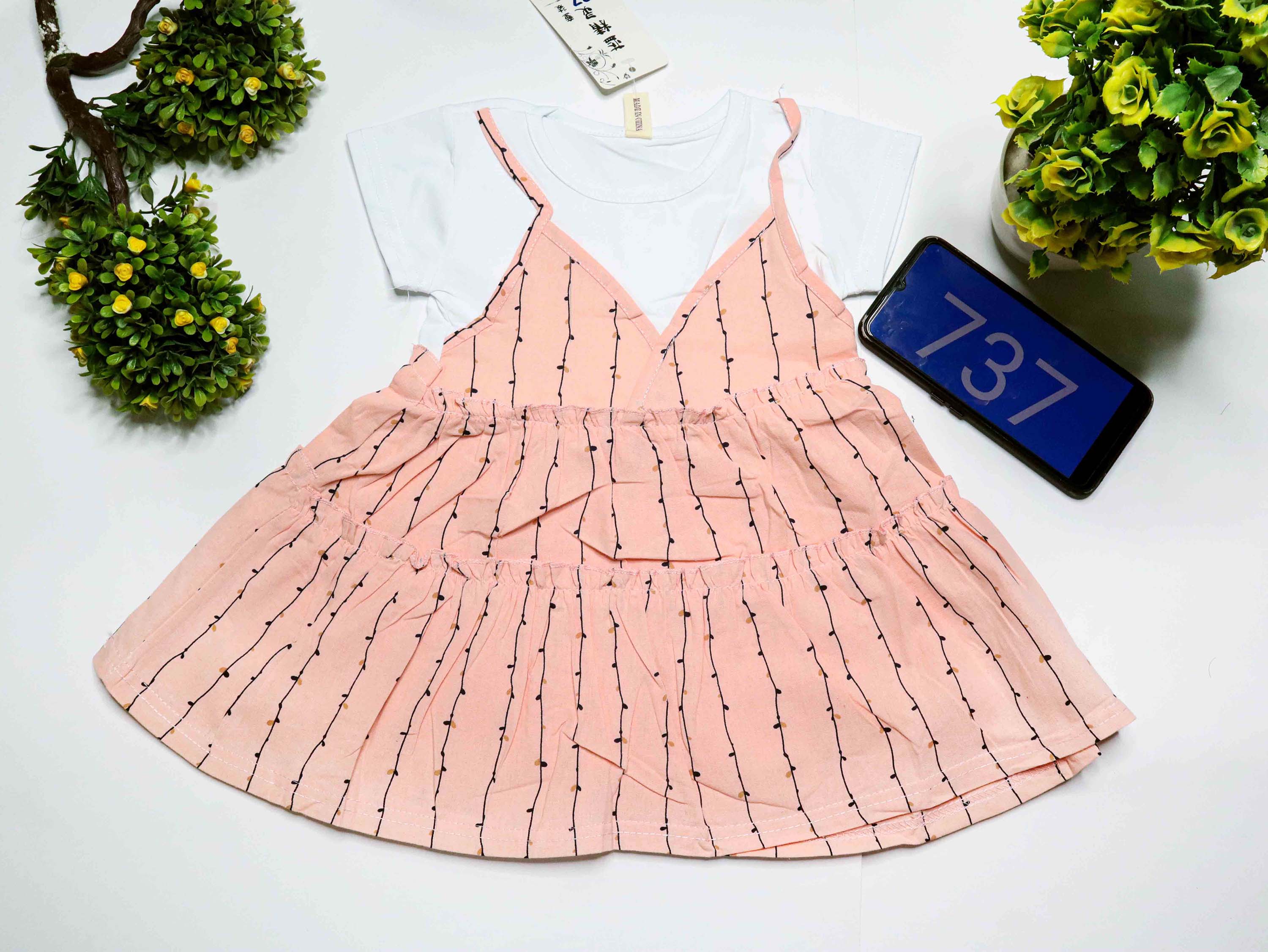 New Summer Baby Girls Frock Princess Printed Dress Party Dresses Children Frock For Girl Birthday Dress