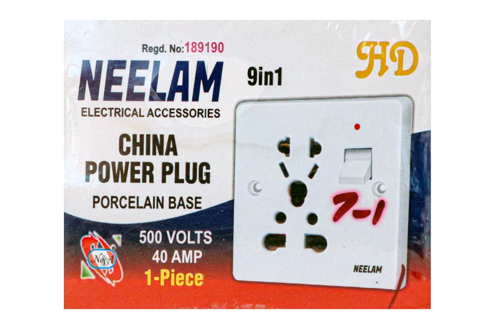China Power Plug Porcelain Base 500 Volts 40 Amp