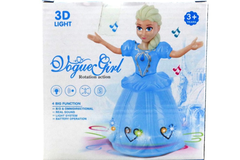 Vogue Girl Rotation Action Doll Toy With 3D Light Gorgeous Rotation Action Item No 8899-25