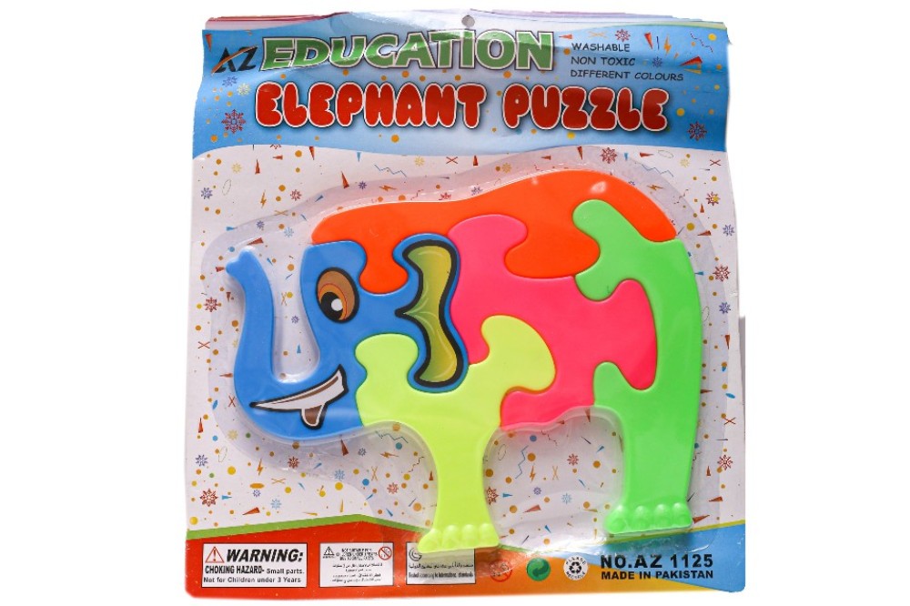 Elephant Educational puzzle for kids