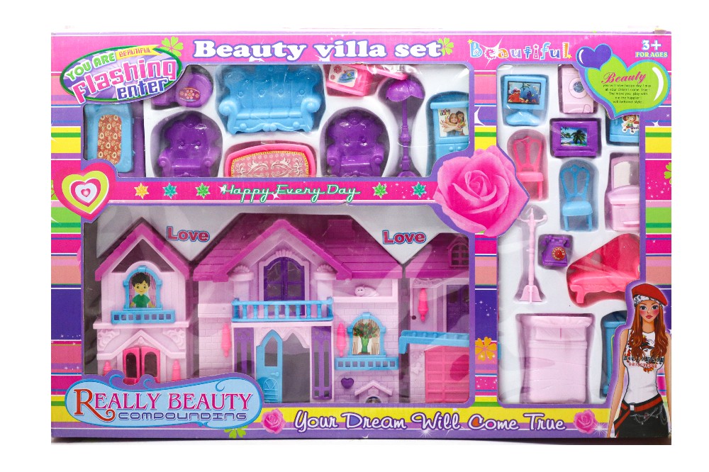 Beautiful Villa Set , Doll House Set , Really Beautiful Compounding Item No DH DH 134-2 Bar Code No 2801 2023