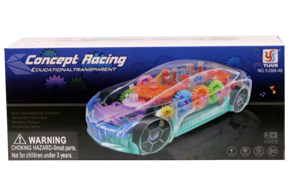 Concept Racing Educational Transparent Gear Car Toys