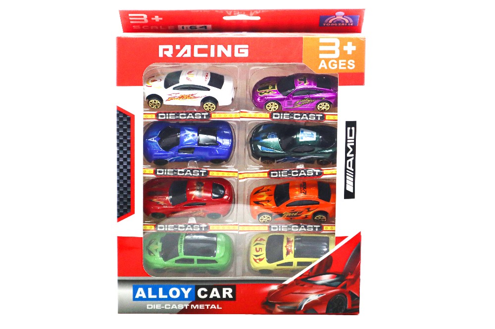 Racing Car 8 PCs Set Die Cast Metal (Alloy Cars)