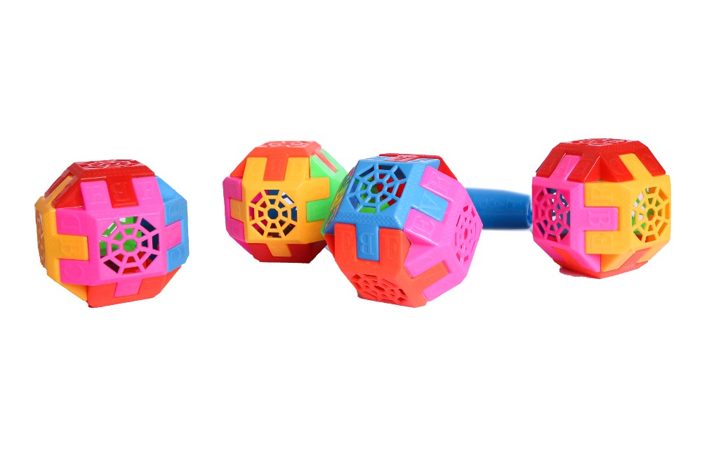 Plastic Sublimation Rattle Puzzle Ball