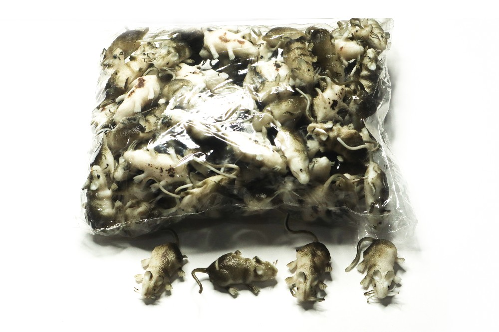 Mouse Plastic Toy  12-Pcs (1-Doz)  In One Packet