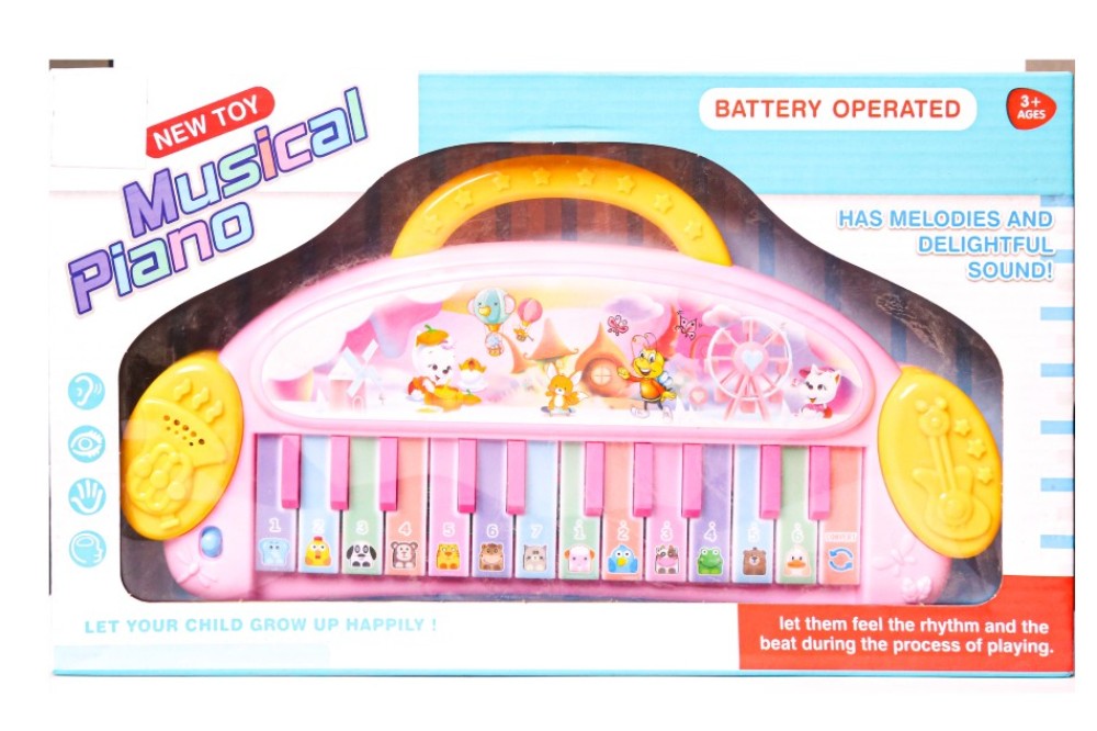 Portable 24 Keys Toddlers Electronic Piano Keyboards Musical Instrument Toys For 3-6 Years