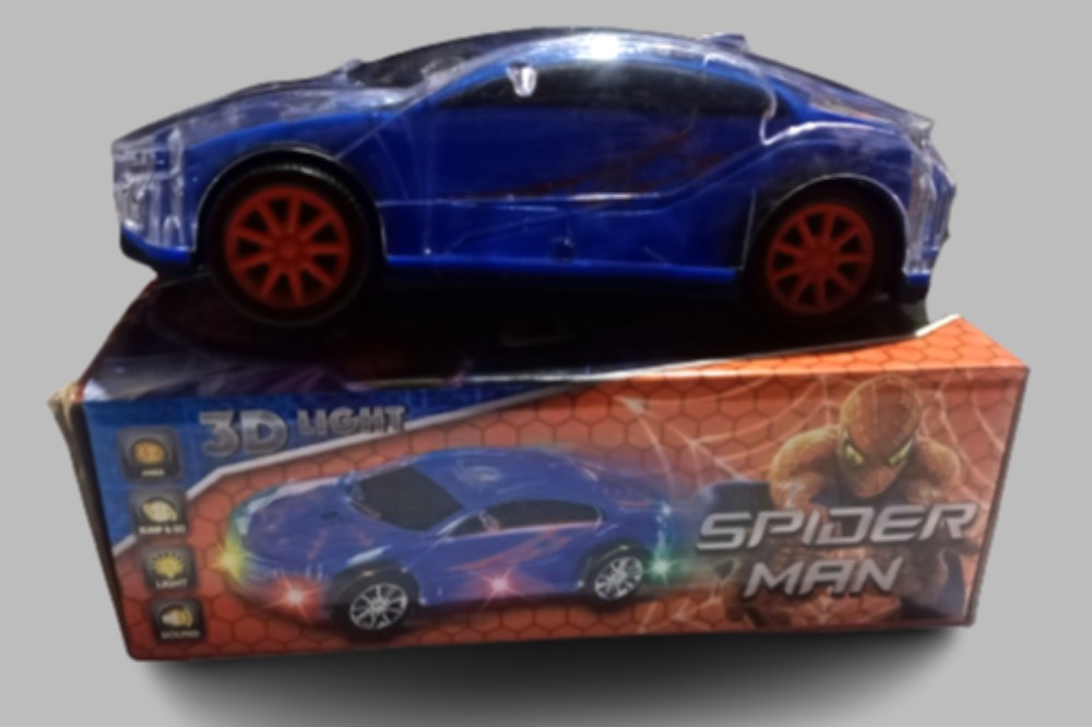 3D light Spiderman car