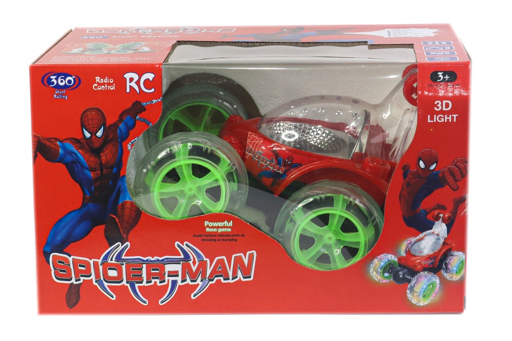 Twister Spiderman Toy Car with Remote Control for Kids-mad car-high quality-360° rotating- Rechargeable