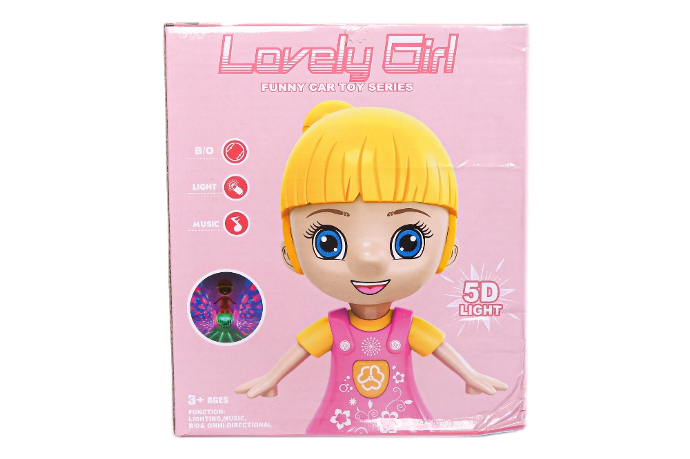 Lovely Girl Funny Car Toy Cartoon