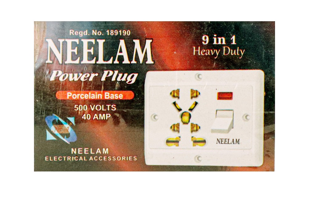 Power Plug Porcelain Base 500 Volt 40 Amp Heavy Duty
