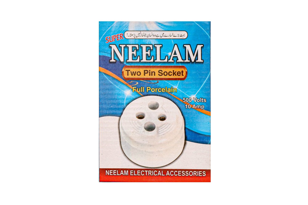 Two Pin Socket Full Porcelain 500 Volts 10 Amp